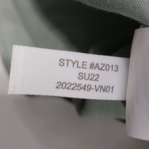 J. Crew Linen Cotton Sleeveless Popover Tunic Women's M Green Minimalist Beach - Picture 11 of 11